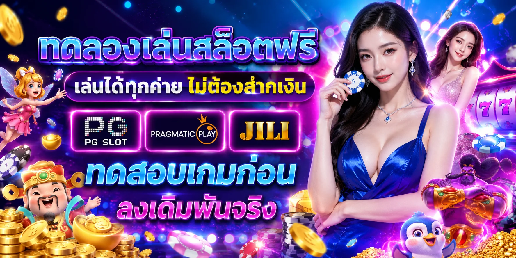 PXJ ทดลองเล่นสล็อตฟรี เล่นได้ทุกค่ายไม่ต้องสมัคร